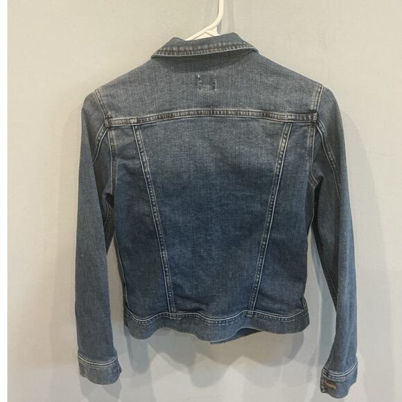 J CREW Womens Classic Jean Jacket XS Medium Wash Western Preppy Denim Spring - Picture 5 of 10